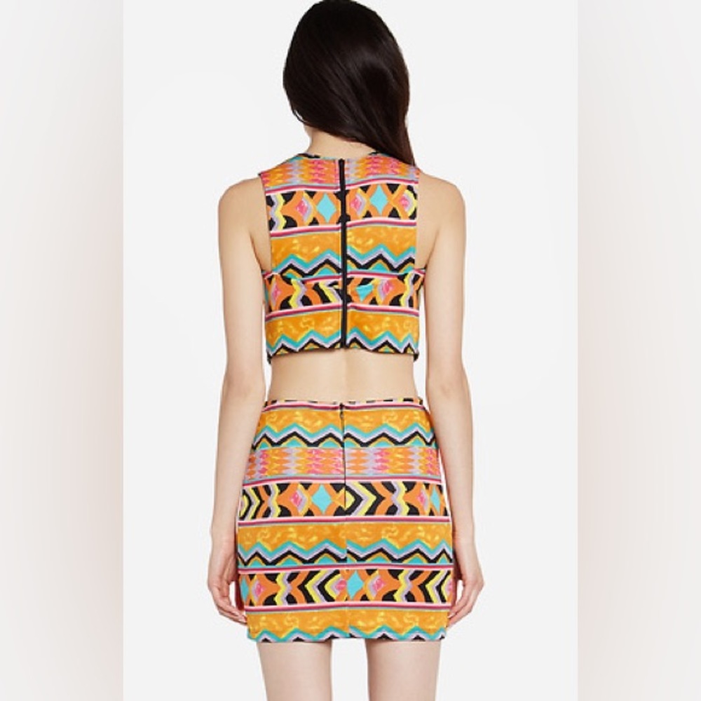 Lovers + Friends Got a Body Cut Out Bodycon Mini Dress in Tribal in Floral Multi - Picture 3 of 13